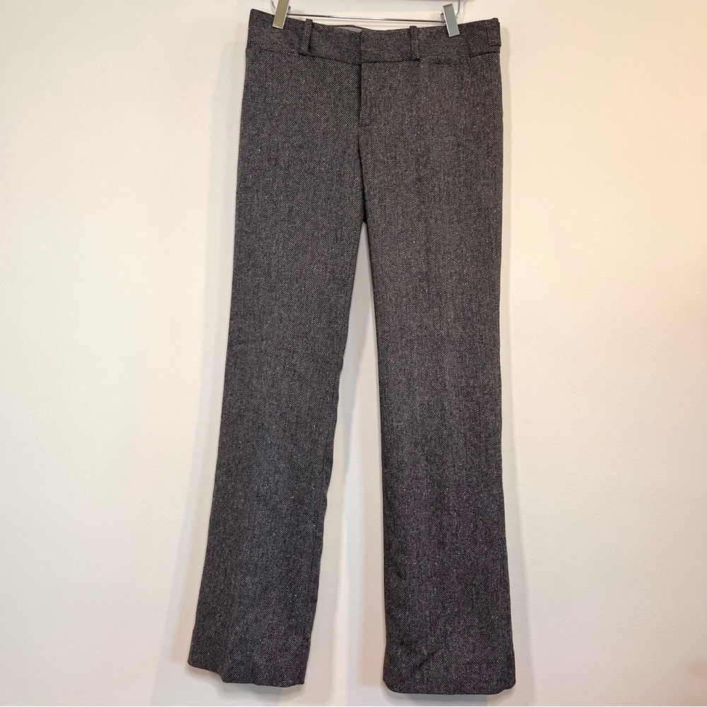 Banana Republic Martin Fit Gray Stretch Wool Blend Tweed Women’s Pants Size 4